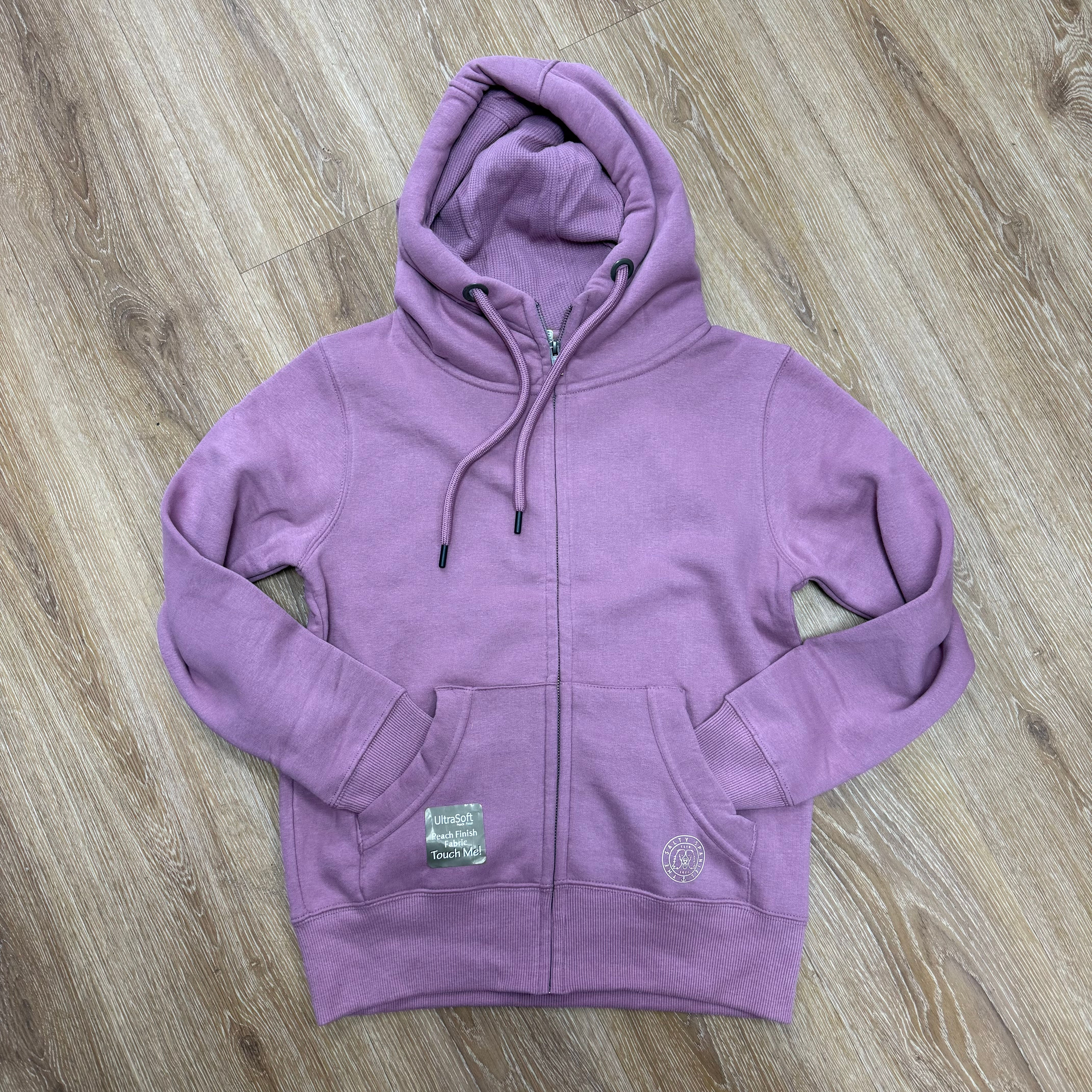 Wild, Salty, Free Mauve Zip Hoodie