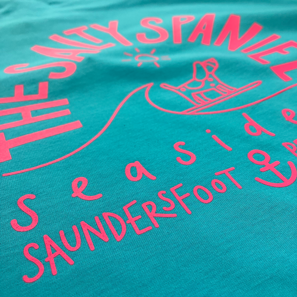 Thumbnail: The Salty Spaniel Seaside Co Blue Tee