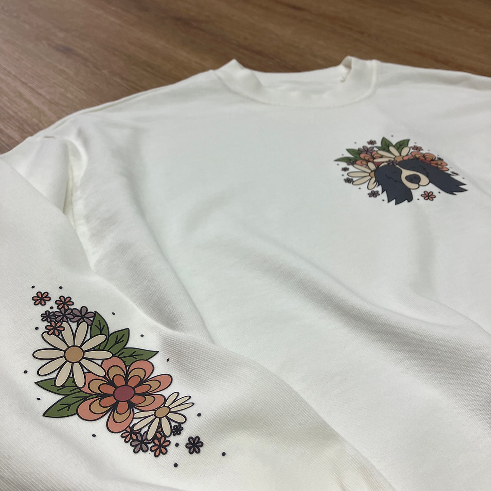 Thumbnail: Flower Crown Oversized Sweatshirt