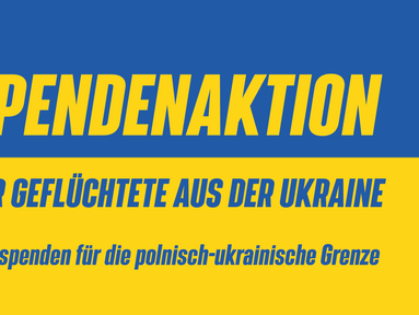 Spendenaktion für Geflüchtete aus der Ukraine