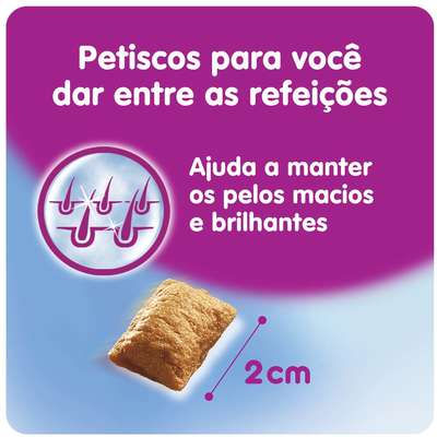 Miniatura: Petisco Whiskas Temptations Pelo Saudável para Gatos - 40g
