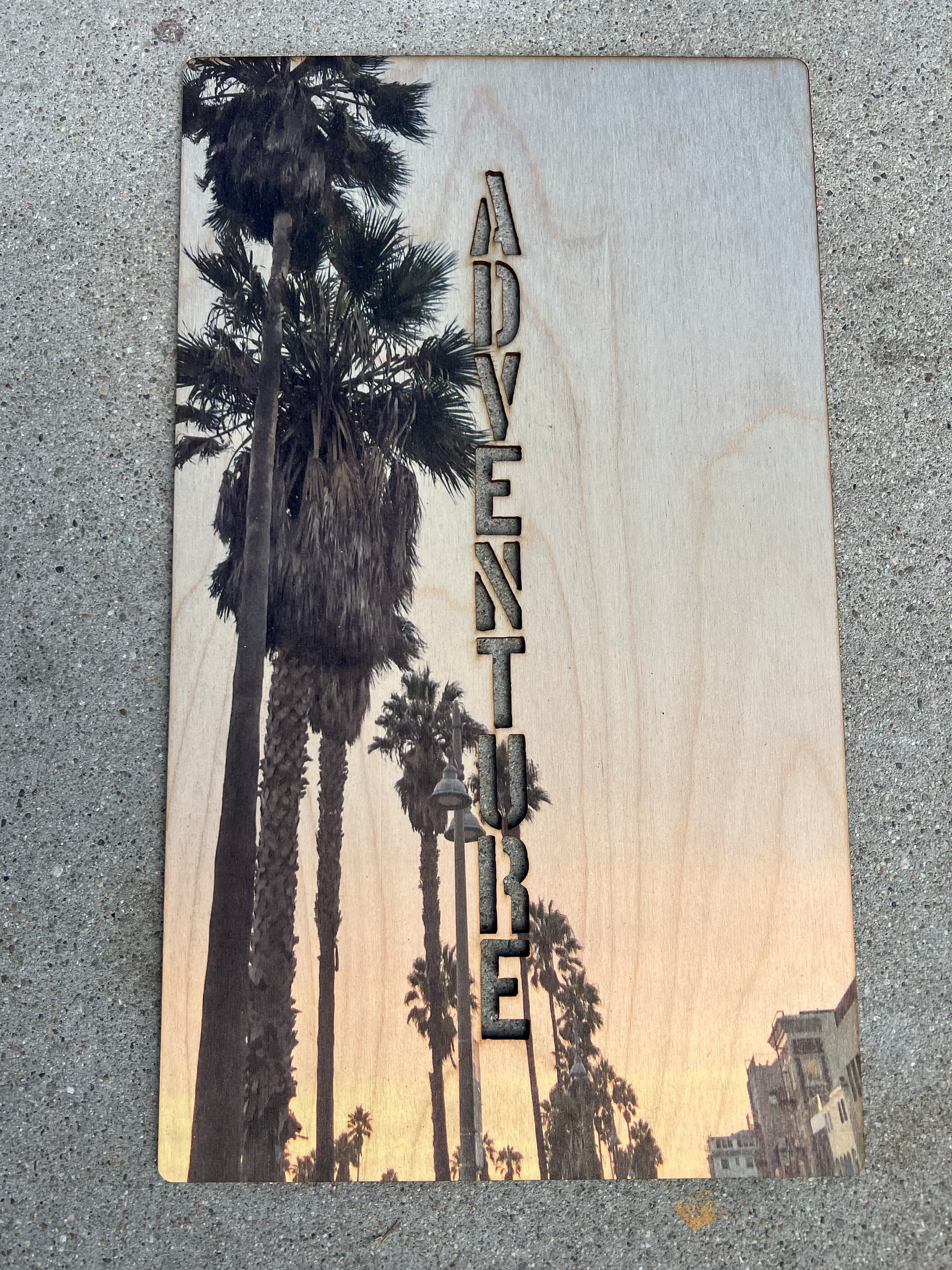 Row of Palms - Adventure - L 19”x11”