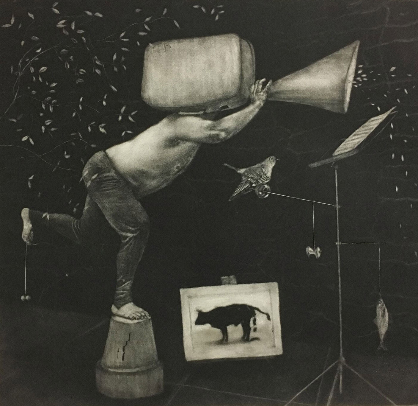 The Artist - Faux Mezzotint