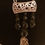 Thumbnail: Black Onyx & Crystal with detailed pendant and chain & bead tassel