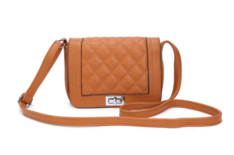 Thumbnail: 10386.  Shoulder crossover bag.  Cross  detailed on front.
