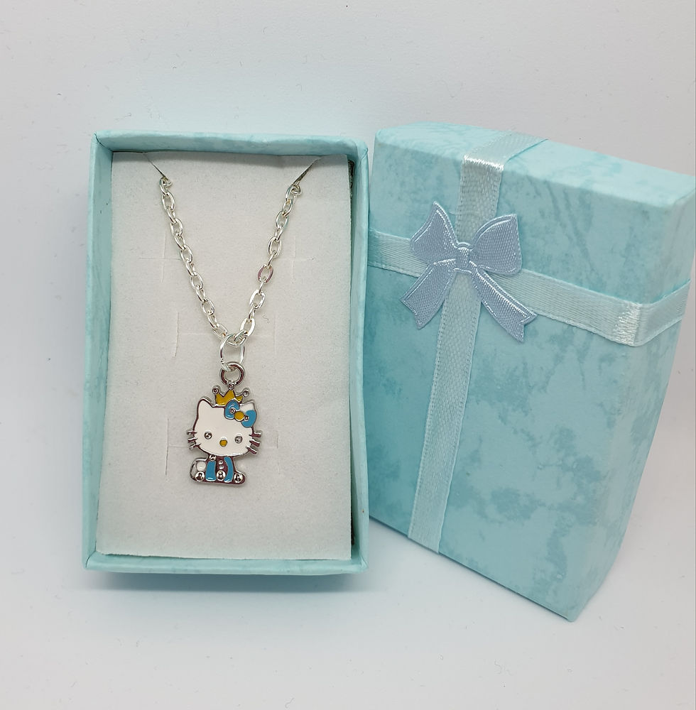 Thumbnail: Hello Kitty Necklace 18 inch Chain & Small Gift Box