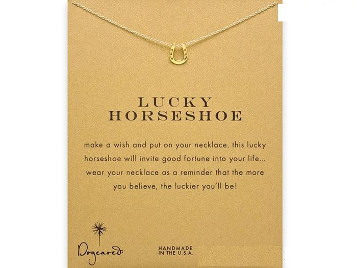 Thumbnail: MAW.  Dogeared Gold Dipped Pendant Necklace & Gift Card