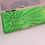 Thumbnail: 497.  Satin pleated & Rose detail clutch bag.