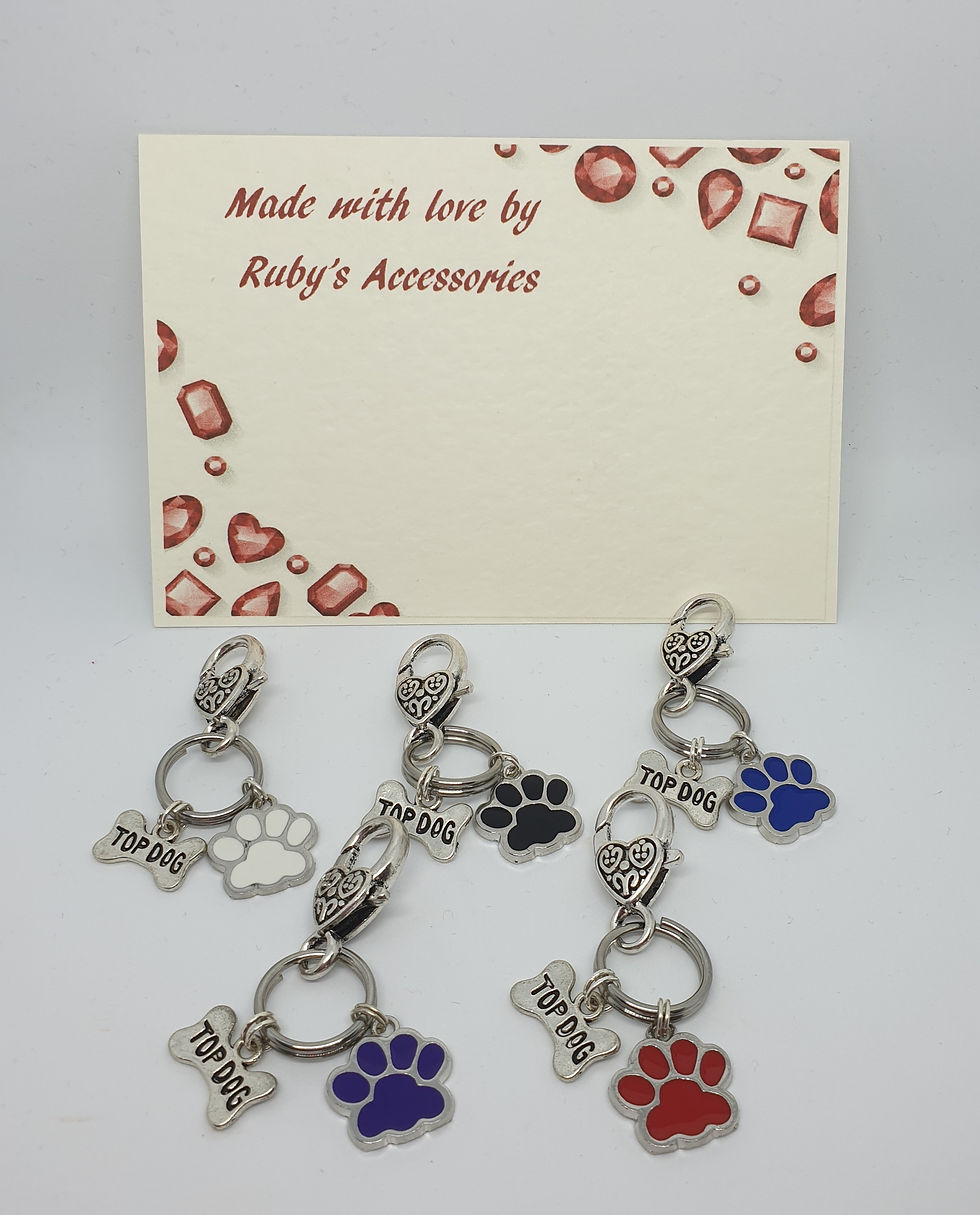 Thumbnail: Handcrafted Pet Dog Collar Charms.