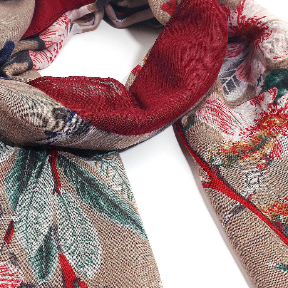 Thumbnail: Floral Print Multi Color Women's Scarf
