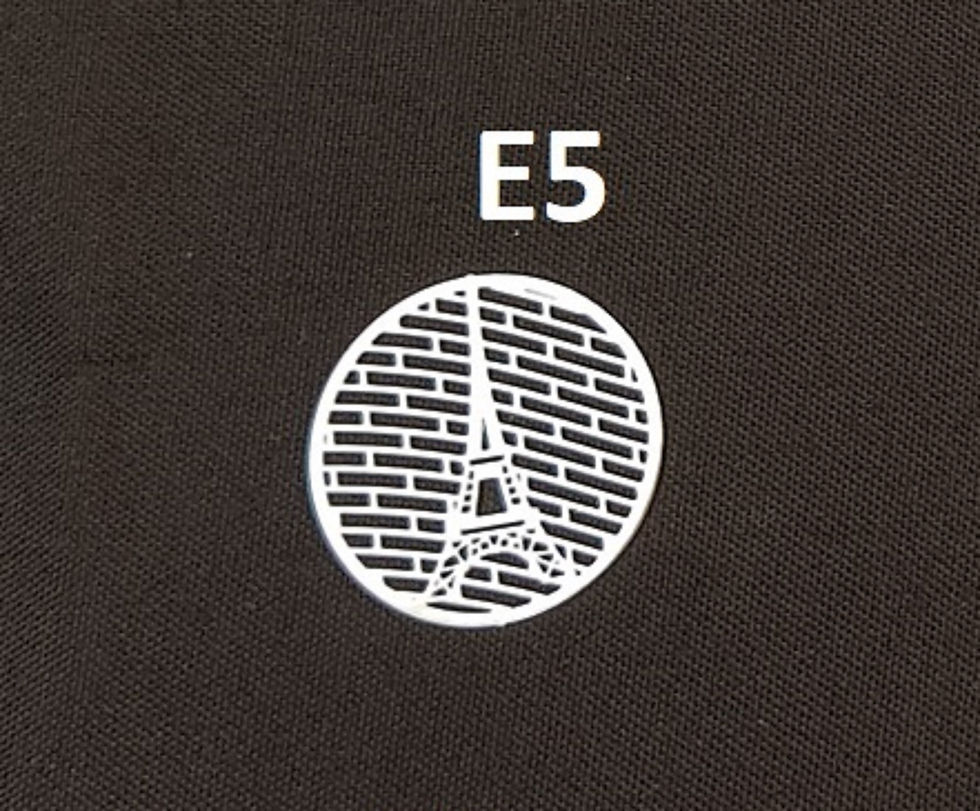 Thumbnail: E111.  Silver Mesh floating memory back plates