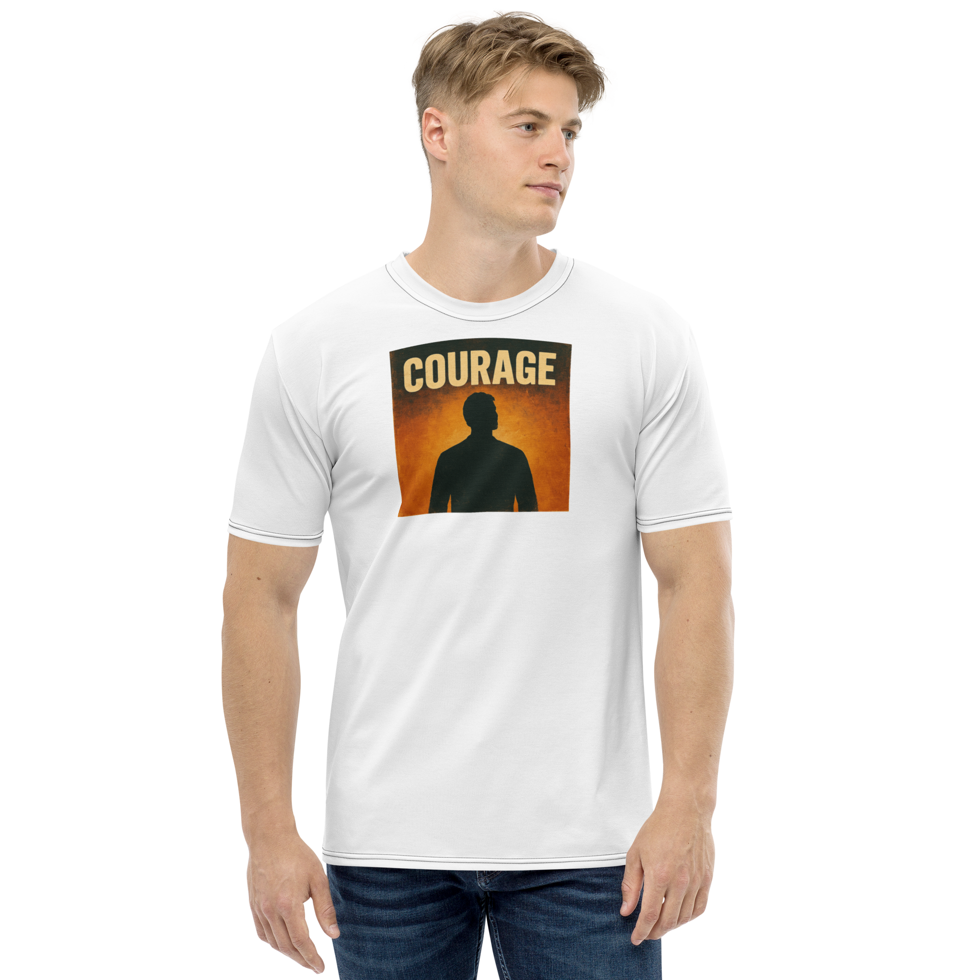 All-Over Print Men's Crew Neck T-Shirt