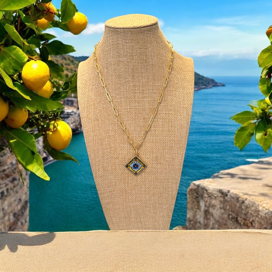 Mediterranean Tile Necklace 