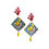 Thumbnail: Sicilian Print Earrings 