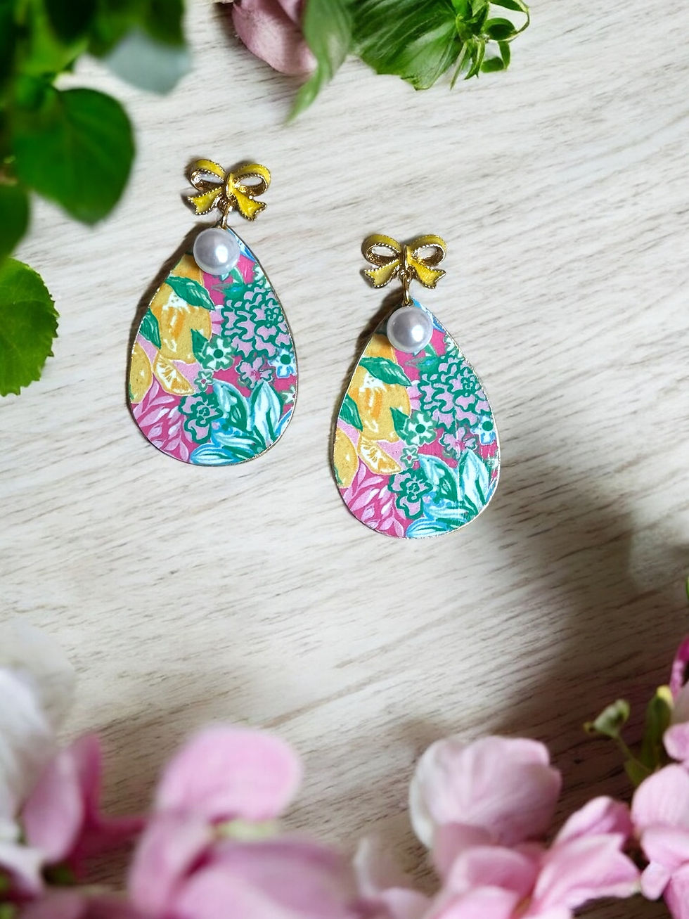 Lilly Inspired Tear Drop Earrings 