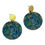 Thumbnail: Lilly Inspired Round Drop Earrings 