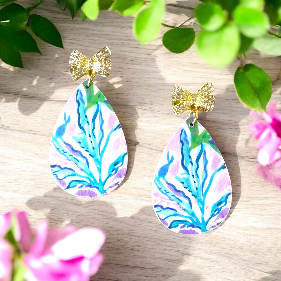 Lilly Inspired Tear Drop Earrings 
