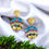 Thumbnail: Italian Pottery Design Earrings 