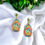 Thumbnail: Italian Pottery Design Earrings 