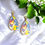 Thumbnail: Italian Pottery Design Earrings 