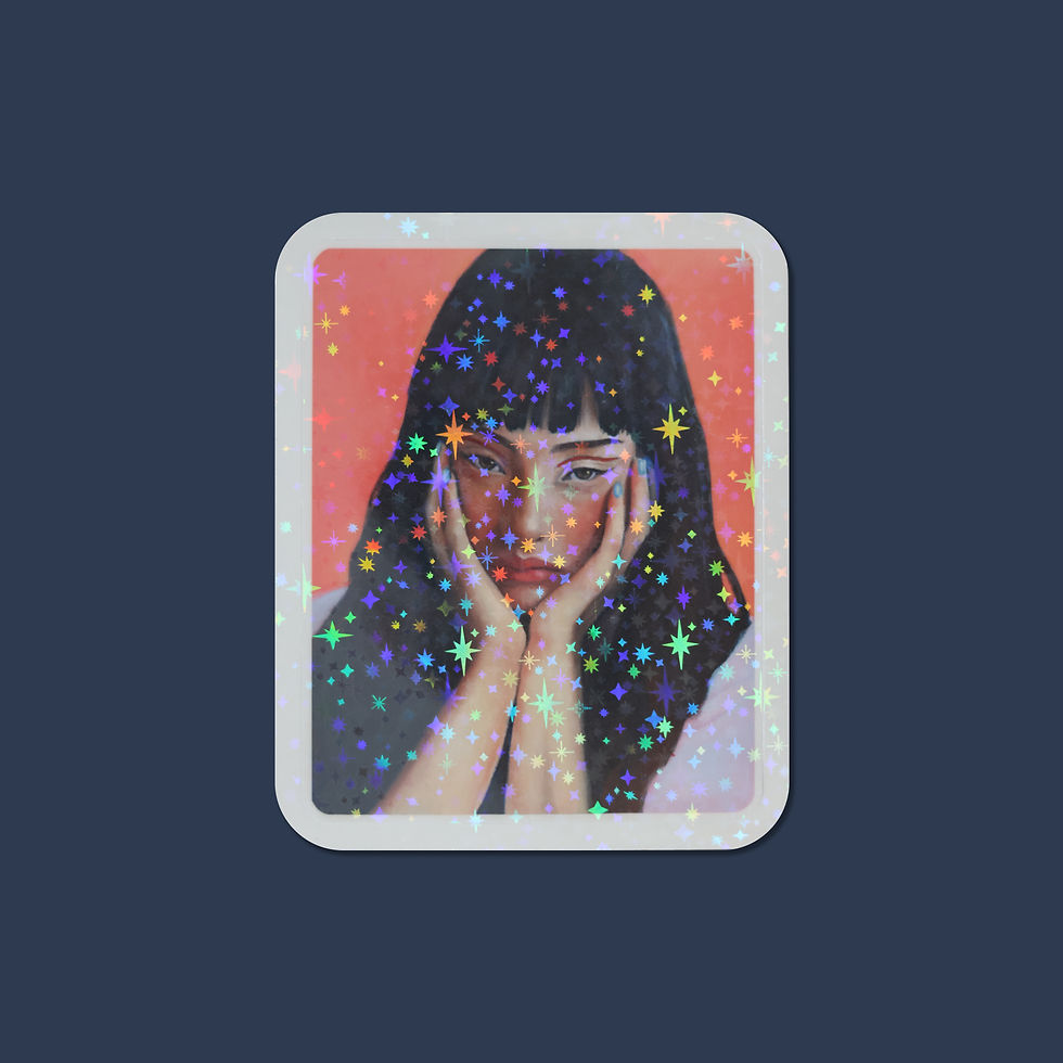 Thumbnail: Thoughtful Sticker (Sparkly)
