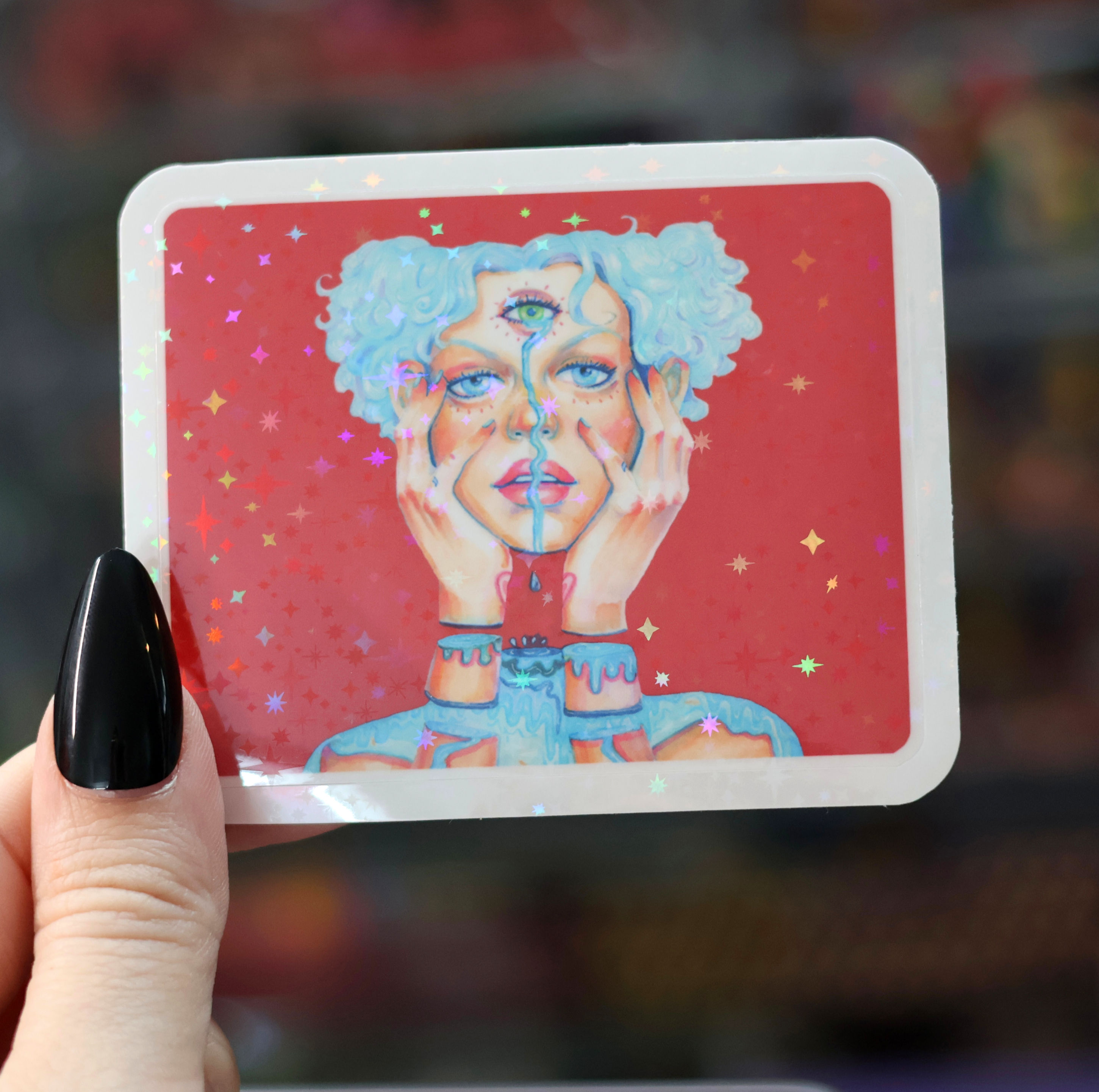 The Day I Blew My Mind Sticker (Sparkly)