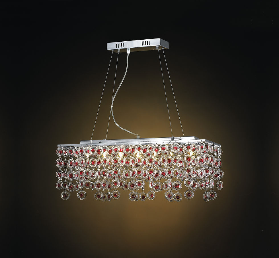 Red Cubic Pendant