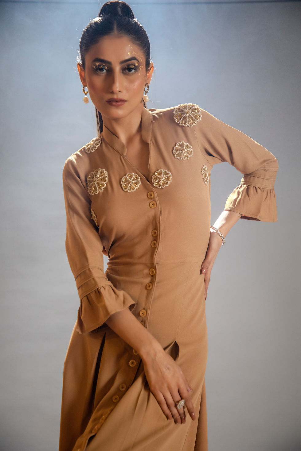 Thumbnail: Allure Dress in Beige