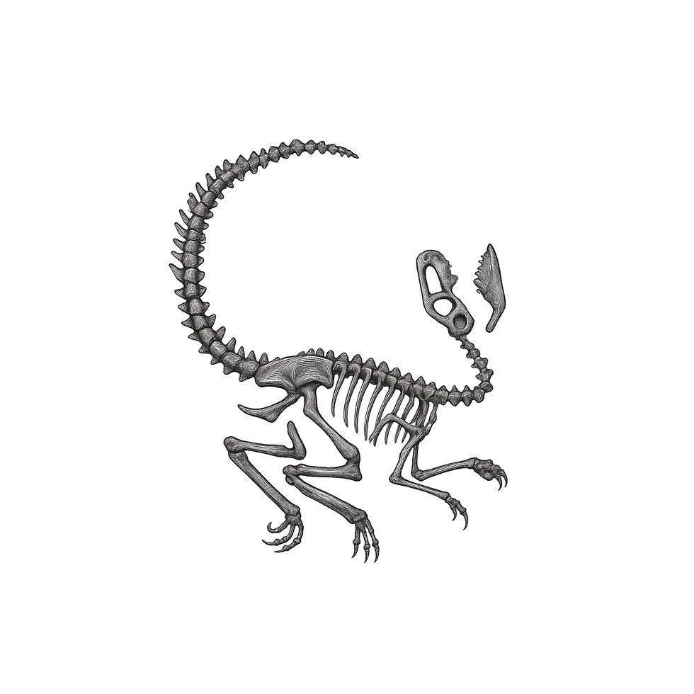 Thumbnail: Raptor Fossil Ceramic Coaster (Set of 4) | Originals