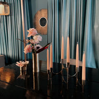 Pastellpinke Stabkerzen