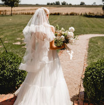 Brautkleid mit Schleier