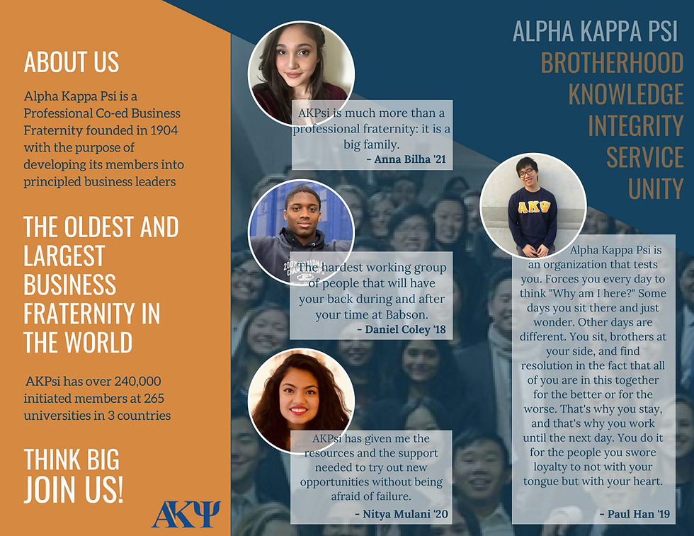 AKPsi Brochure