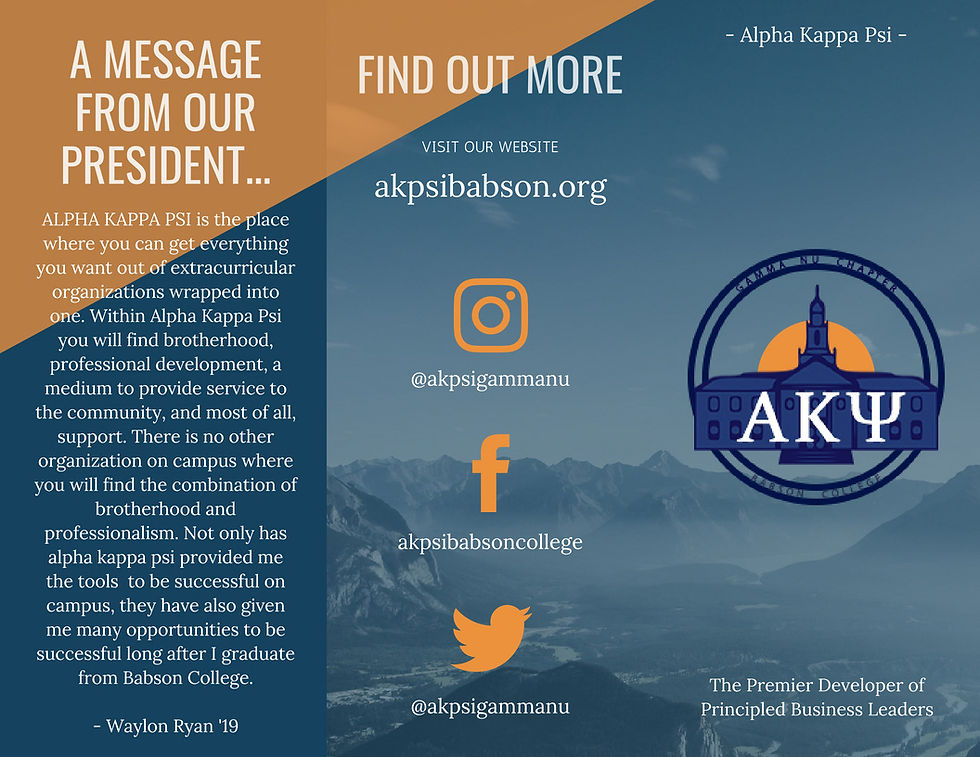 AKPsi Brochure