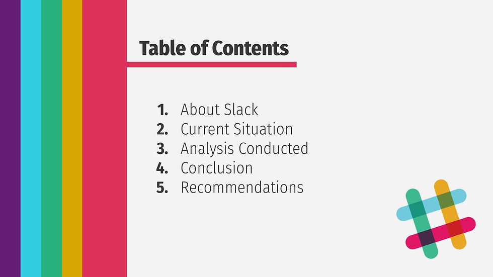 Slack Analysis