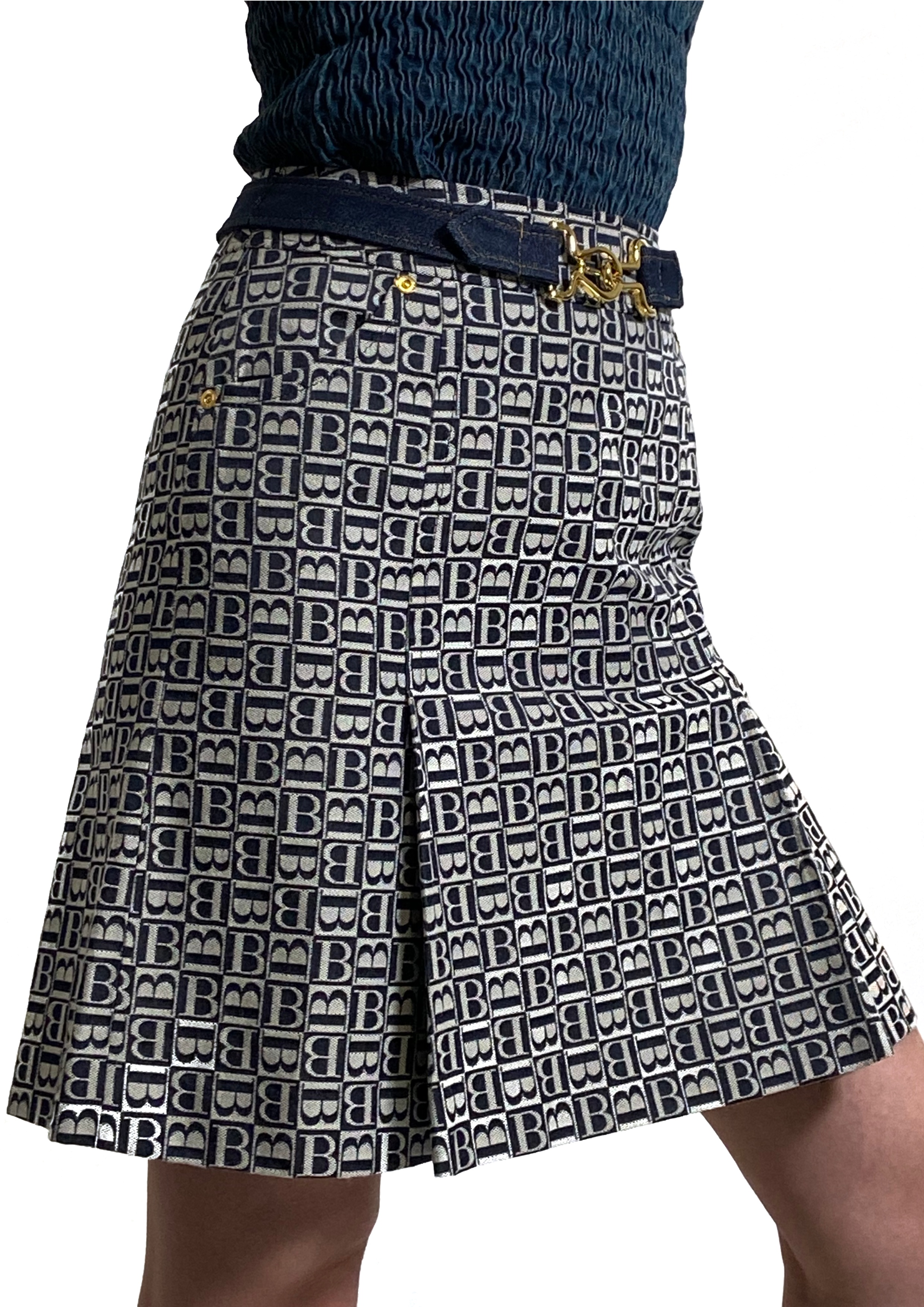 Burberry - Monogram Above Knee Skirt