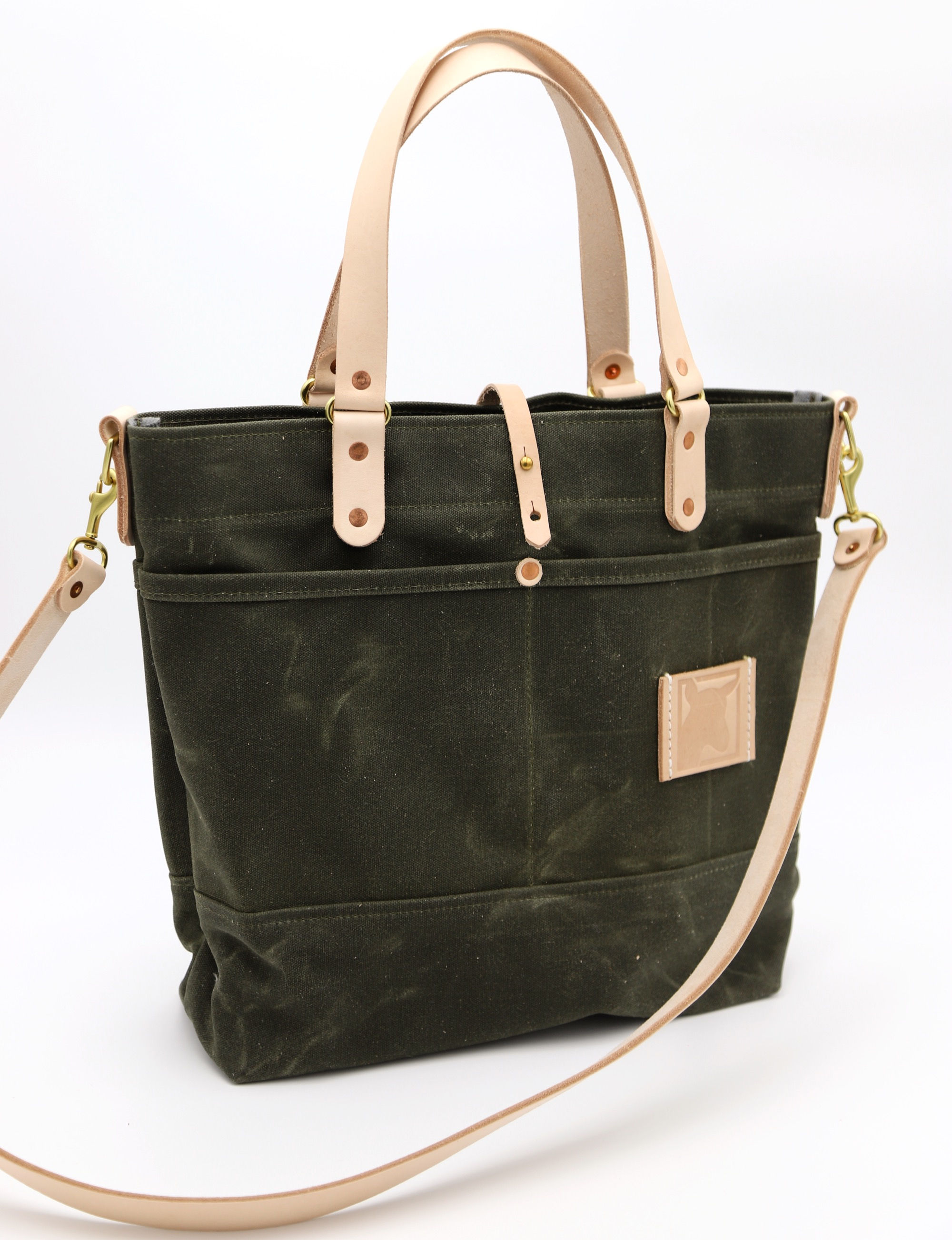 No. 511 | Waxed Canvas Cross Body Bag - Olive