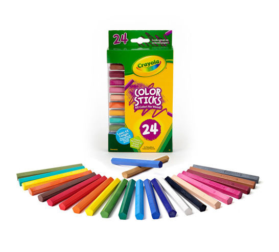 24 ct Color Sticks Crayola. Barras para Colorear, 24 unidades contenido