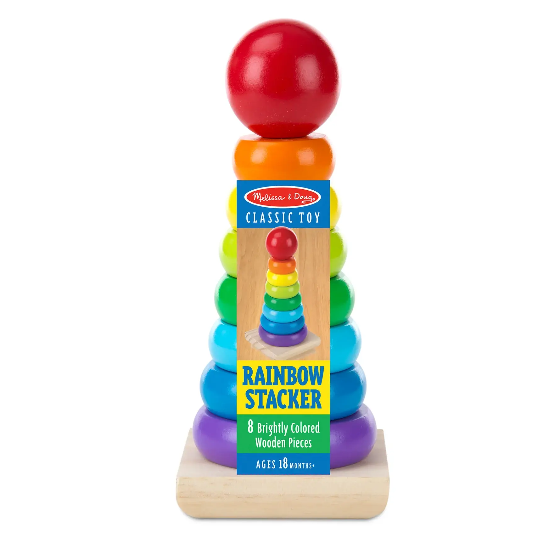 Rainbow Stacker de Melissa & Doug. Apilador de Colores empaque