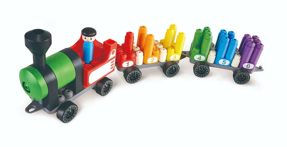 Rainbow Counting Train. Tren para Contar PolyM contenido