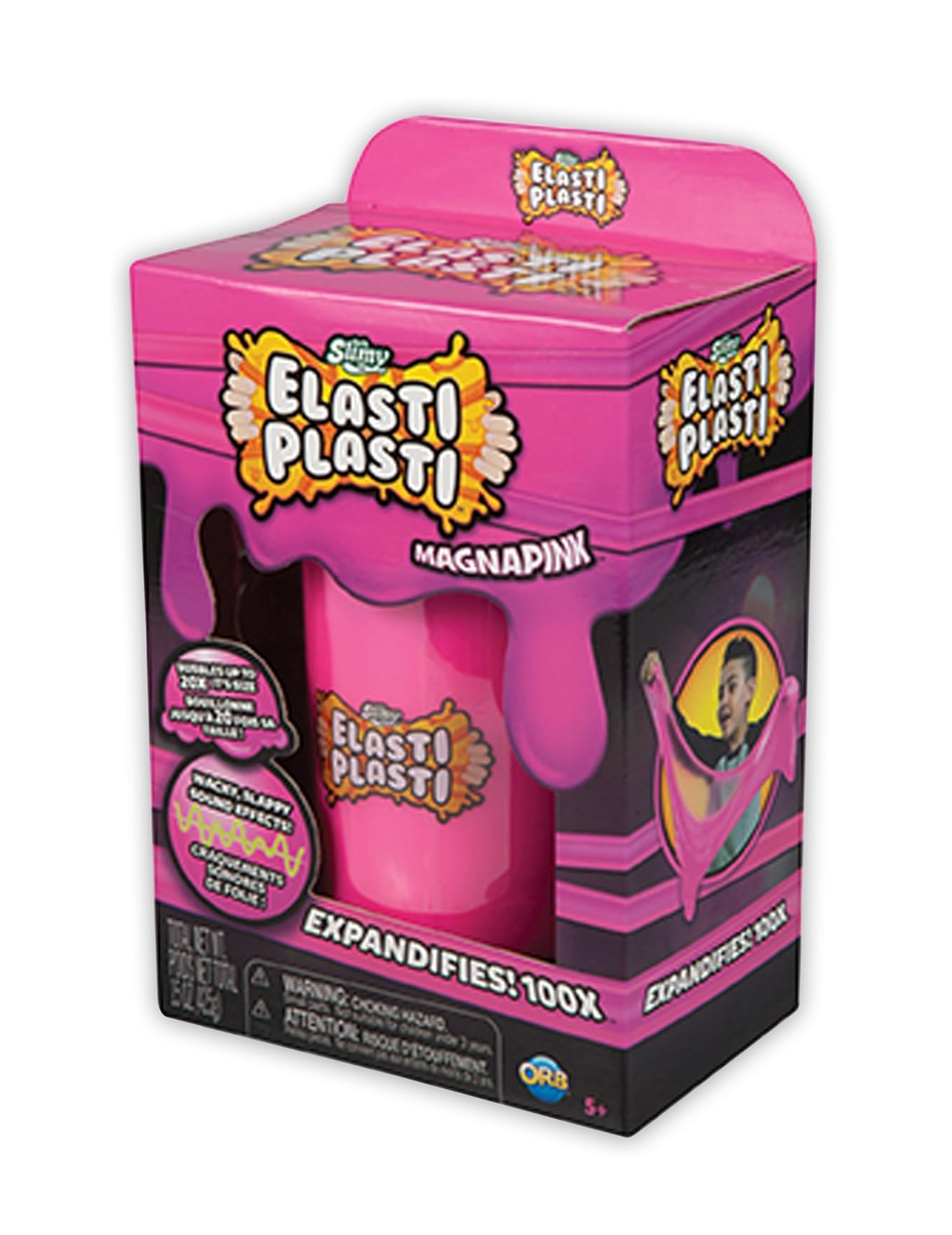 Slimy Elasti Plasti™ Magnapink (450g) Orb Toys empaque