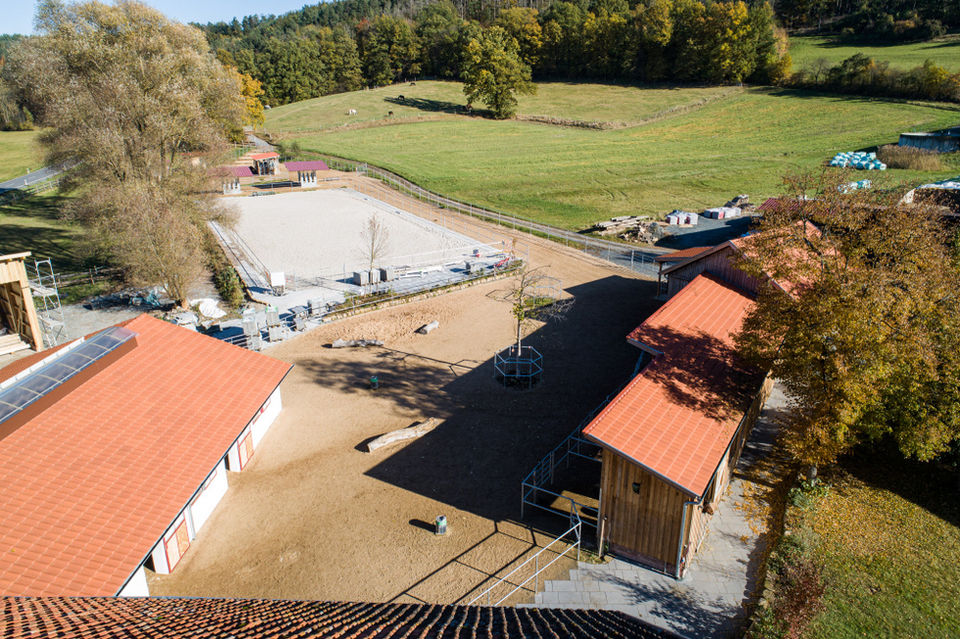 Aktivstall Paddock von oben