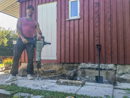 Nedbrydning af bagtrappe
