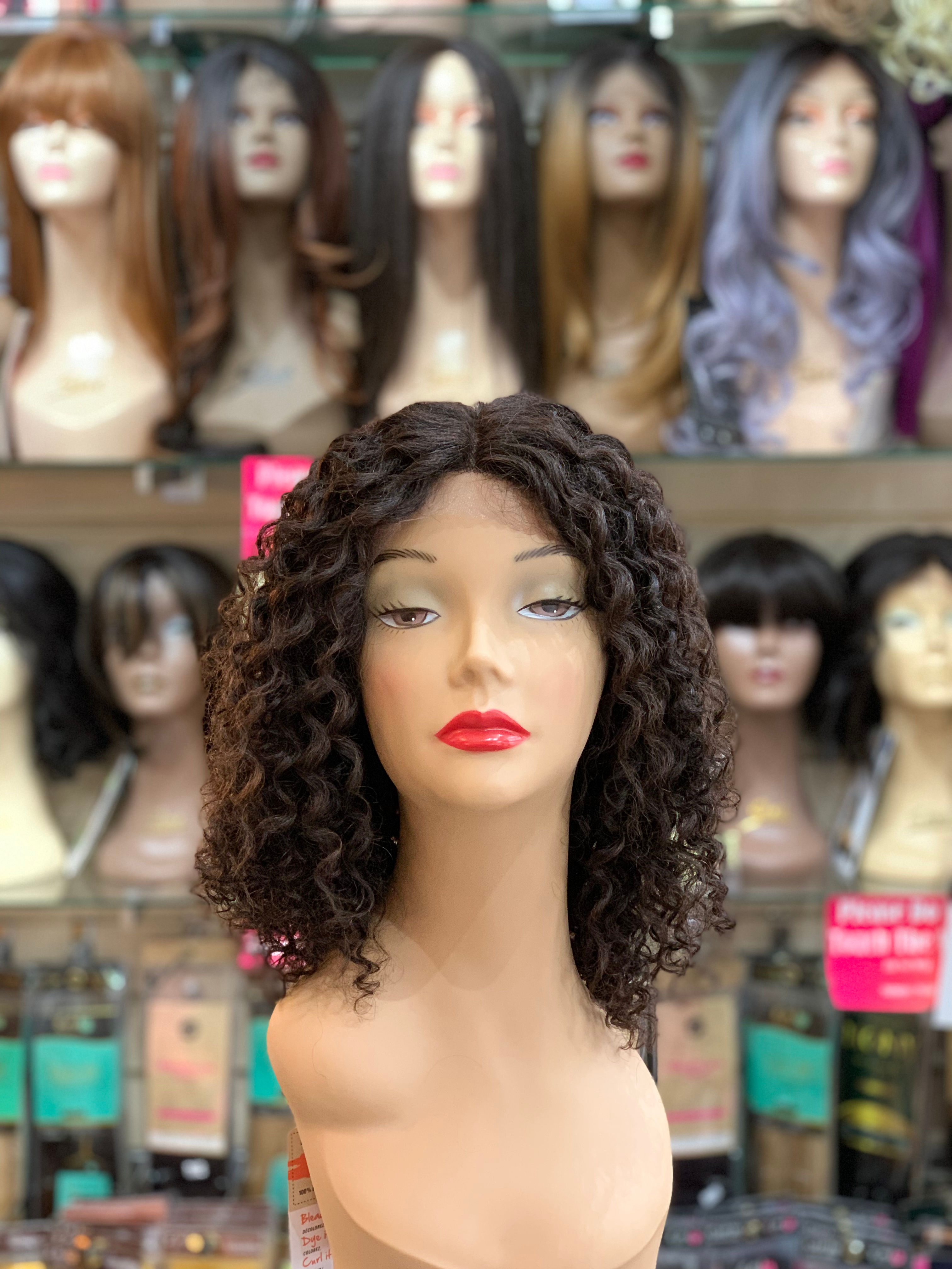 Natural Jerry Human Hair Lace Brazilian Virgin Remi Wig