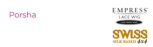 Thumbnail: Porsha Empress Swiss 4x4 Lace Synthetic Wig