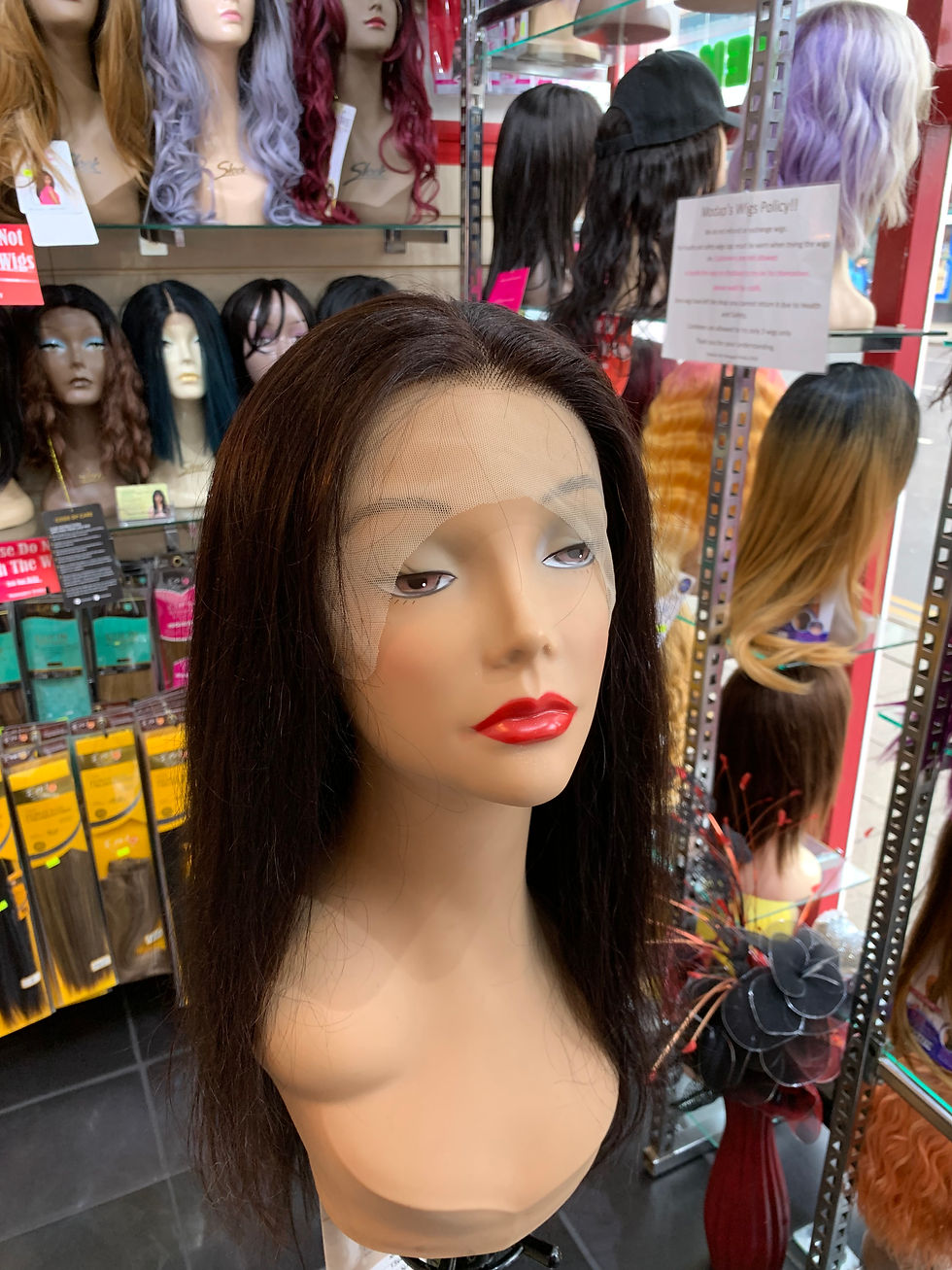 Thumbnail: Natural Straight 13x4 XL HH Lace Front Wig