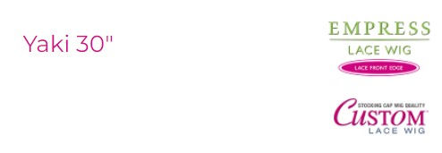 Thumbnail: Empress Syn Yaki 30" Custom Lace Front Edge Wig