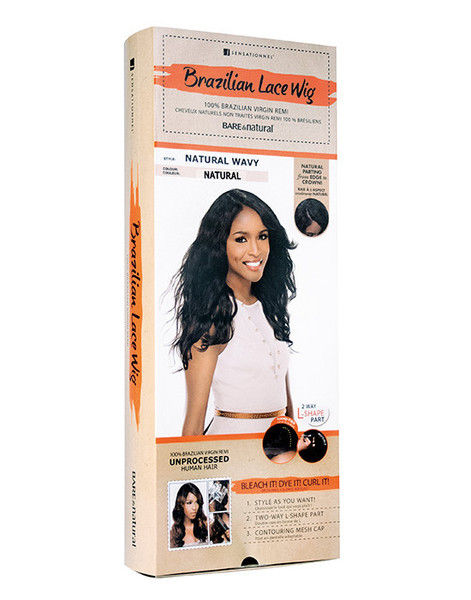 Thumbnail: Natural Wavy Brazilian Virgin Remi Wig