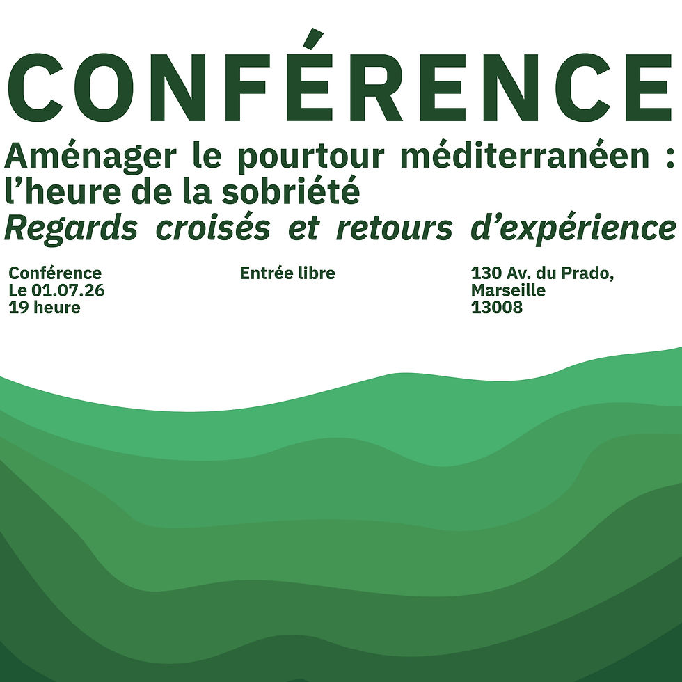 Aménager le pourtour méditerranéen : l'heure de la sobriété, regards croisées et retours d’expérience