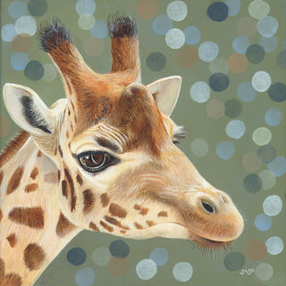 Painting of Giraffe head