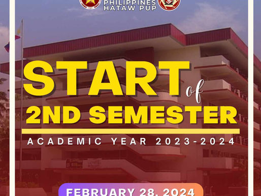Start of Second Semester